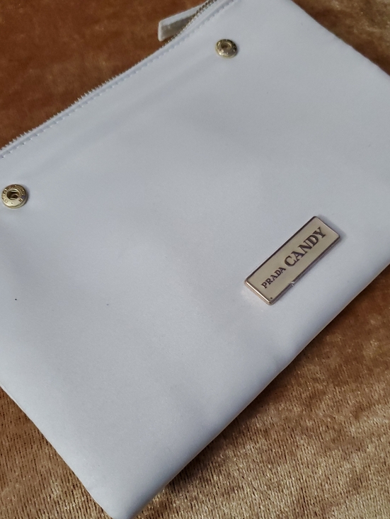 Prada Handbags - Prada Candy White Zip Pouch